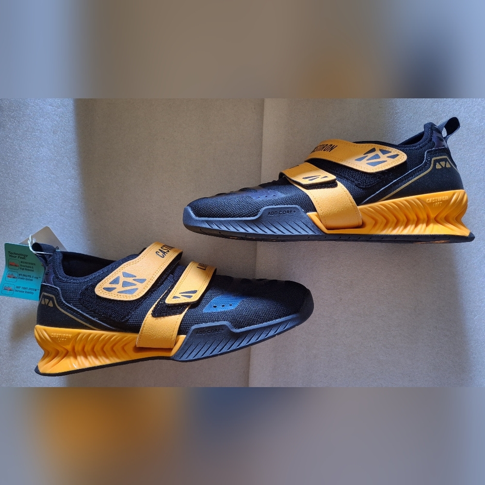 Castiron Lift Ironlifiter 1 Unisex Weightlifting Shoe Yellow Size 40